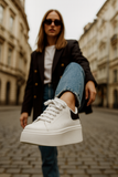 Ženske patike -DF885-BLK-WHT