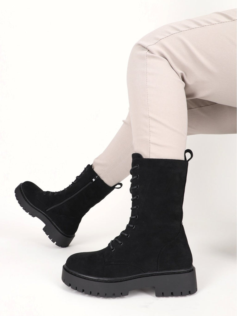 Ženske poluduboke cipele-HBL-69-BLK-SW