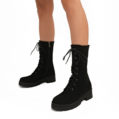 Ženske poluduboke cipele - HBL-69-BLK-SU