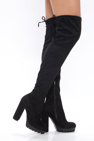 Ženske čizme - HBL-109-BLK-SU