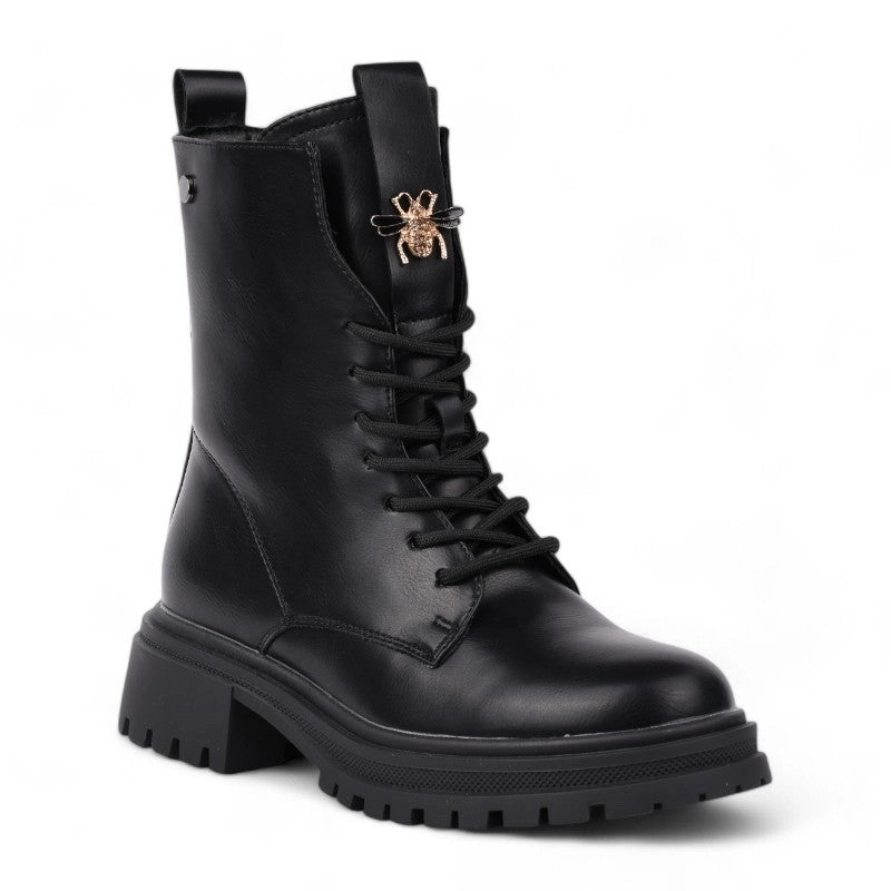 Ženske poluduboke cipele - 6142-1-BLK