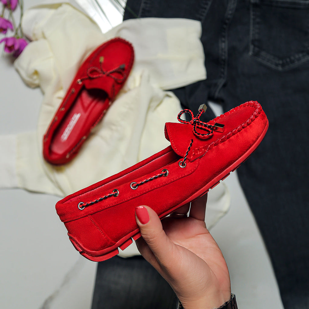 Ženske mokasine-L055338-RED
